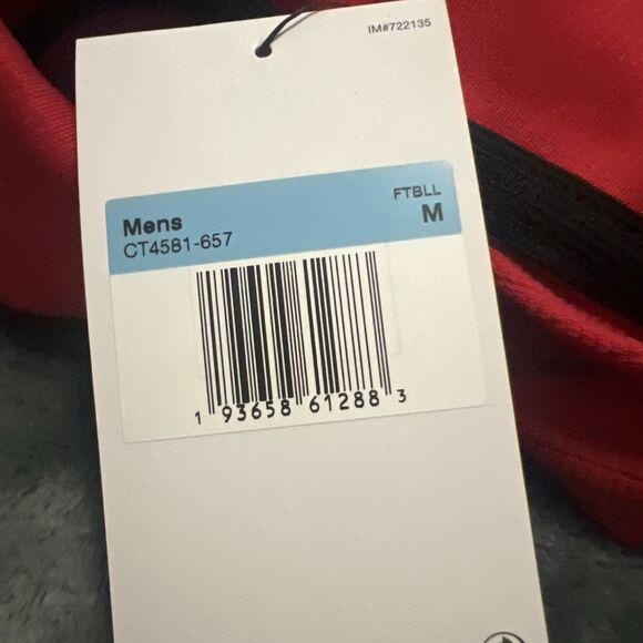 Medium Nike Dri-FIT Men's Football Red Polo Athletic Shirt CT4581-657 - Picture 2 of 7